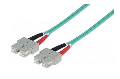 ⁨Patchcord światłowodowy OM3 50/125 MM SC-SC Duplex 1m⁩ w sklepie Wasserman.eu