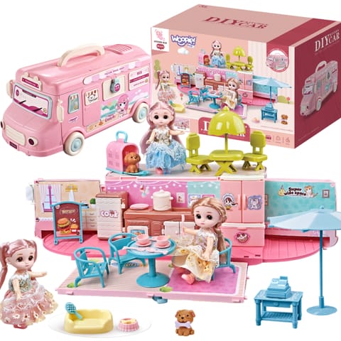 ⁨WOOPIE Kamper 2w1 Domek XXL Zestaw dla Lalek⁩ w sklepie Wasserman.eu