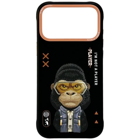 ⁨Etui Nimmy Cool&Cute 2.0 Gorilla do      iPhone 17 Pro czarny⁩ w sklepie Wasserman.eu
