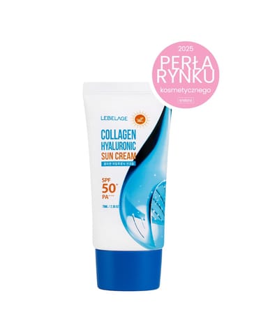 ⁨LEBELAGE Krem do twarzy SPF 50+ z kwasem hialuronowy 70 ml⁩ w sklepie Wasserman.eu