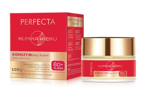 ⁨PERFECTA Klinika Wieku Koenzymowy Krem silnie odżywczy na dzień 80+⁩ w sklepie Wasserman.eu