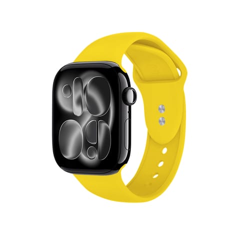 ⁨Crong Liquid - Pasek do Apple Watch 38/40/41/42 mm (żółty)⁩ w sklepie Wasserman.eu