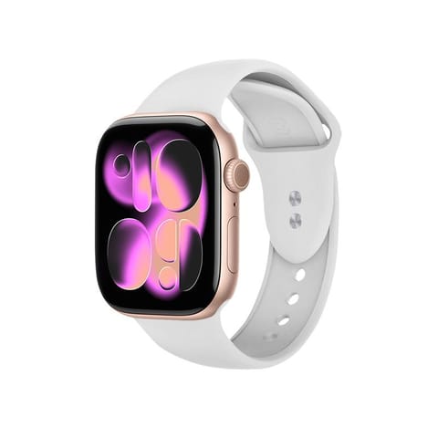 ⁨Crong Liquid - Pasek do Apple Watch 38/40/41/42 mm (biały)⁩ w sklepie Wasserman.eu