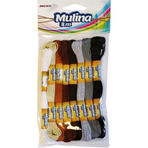 ⁨Mulina biały/beże/brązy/czarne MUL01 BREWIS⁩ w sklepie Wasserman.eu