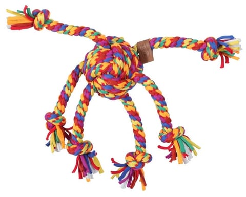 ⁨Zolux Zabawka dla psa szarpak ośmiornica sznur Rainbow 38cm⁩ w sklepie Wasserman.eu