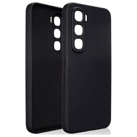 ⁨Etui Beline Silicone do Infinix Hot 60   5G czarny⁩ w sklepie Wasserman.eu