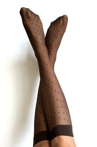 ⁨Podkolanówki Puntini Cappucino (Rozmiar Uni)⁩ w sklepie Wasserman.eu