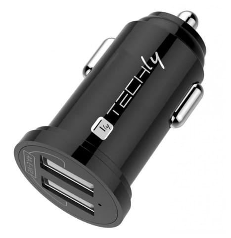 ⁨Ładowarka TECHLY 2x USB typ A Czarny IUSB2-CAR5-A34⁩ w sklepie Wasserman.eu