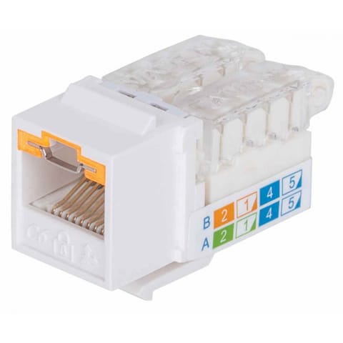 ⁨Adapter łącznik RJ45 C6 keyst⁩ w sklepie Wasserman.eu