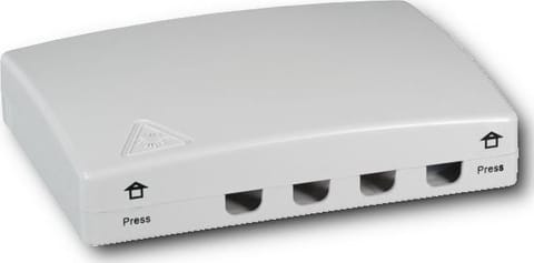 Gniazdo klienckie FTTH wewnętrzne na 4 adaptery w sklepie Wasserman.eu