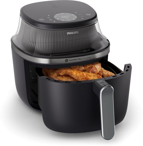 ⁨Frytownica beztłuszczowa PHILIPS 3000 series Airfryer 7.2 l NA341/00 (2000W /Czarno-srebrny )⁩ w sklepie Wasserman.eu