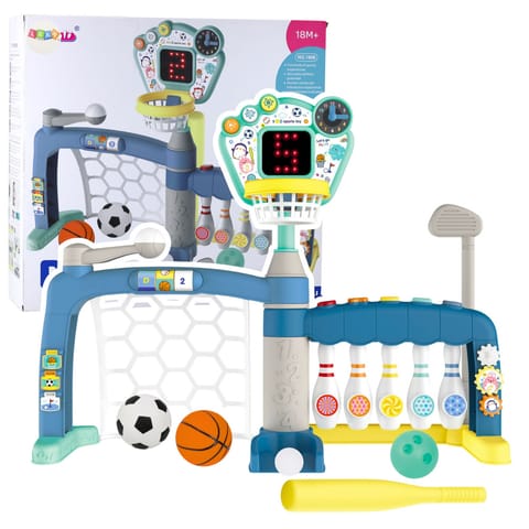 ⁨Zestaw Sportowy Wielofunkcyjna Bramka Dla Malucha Tablica LED 5w1⁩ w sklepie Wasserman.eu