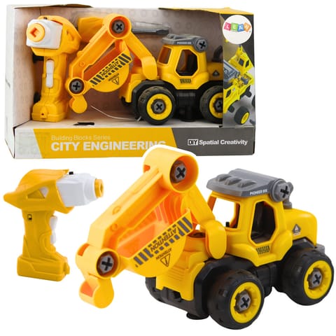 ⁨Koparka Do Skręcania Zdalnie Sterowana RC Wkrętarka Żółta 2w1⁩ w sklepie Wasserman.eu