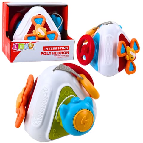 ⁨Kostka Edukacyjna Manipulacyjna Sensoryczna Dla Malucha Kolorowa 5w1⁩ w sklepie Wasserman.eu