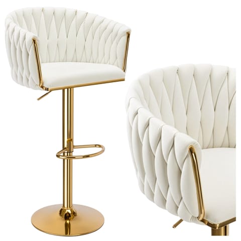 ⁨Hoker barowy Cofton Gold kremowa biel⁩ w sklepie Wasserman.eu