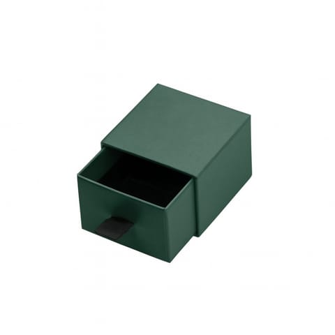 ⁨PUDEŁKO OZDOBNE NA BIŻUTERIĘ, kolczyki, pierścionek 3,5 x 5,3 x 5,3 cm PDOZ11ZIE⁩ w sklepie Wasserman.eu