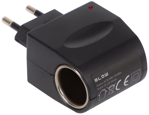 ⁨Adapter napięcia 230V/12V gniazdo zapalniczki 1A⁩ w sklepie Wasserman.eu