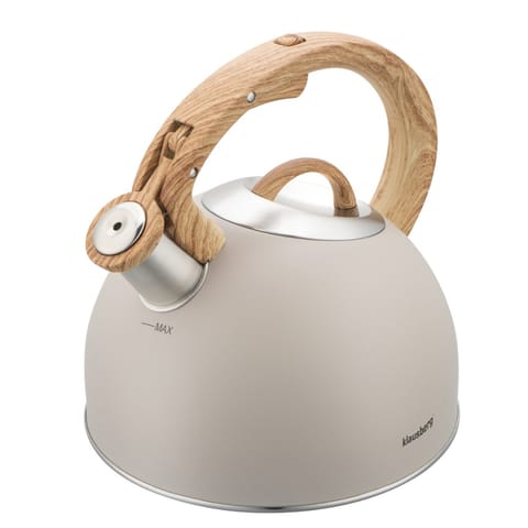 ⁨CZAJNIK STALOWY Z GWIZDKIEM 2,5L KLAUSBERG KB-7913⁩ w sklepie Wasserman.eu