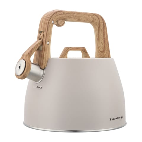 ⁨CZAJNIK STALOWY Z GWIZDKIEM 2,5L KLAUSBERG KB-7917⁩ w sklepie Wasserman.eu