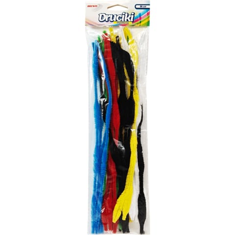 ⁨Druciki kreatywne DR44 falowame mix 30szt. 30cm BREWIS⁩ w sklepie Wasserman.eu