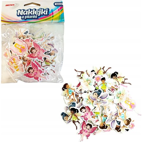 ⁨Naklejki z pianki wróżki 35szt. PVC67 BREWIS⁩ w sklepie Wasserman.eu