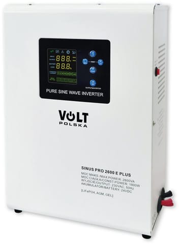 ⁨Przetwornica VOLT POLSKA SINUSPRO 2600 E PLUS 24/230V (1800/2600W) [AGM, GEL, LiFePO4]⁩ w sklepie Wasserman.eu