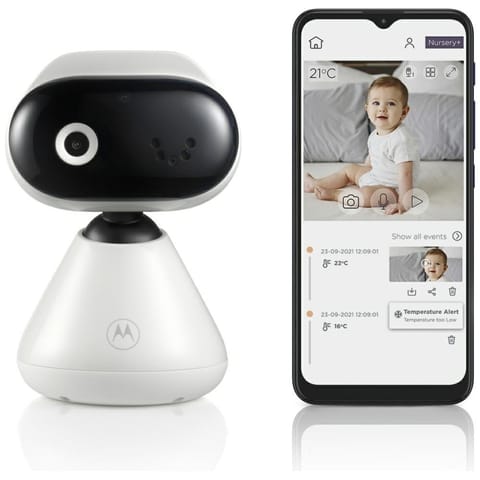 ⁨Niania elektroniczna Motorola PIP1000    Wi-fi kamera biały⁩ w sklepie Wasserman.eu