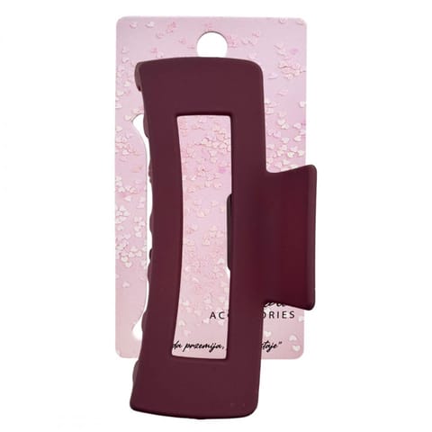 ⁨Spinka do włosów klamra XL bordowa 10 cm SP128BOR⁩ w sklepie Wasserman.eu