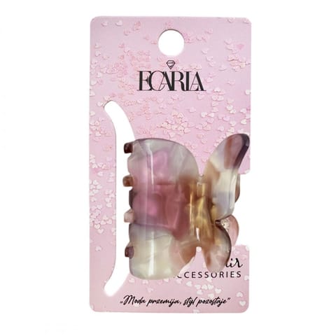 ⁨Spinka do włosów, klamra motylek różowy 4 cm SP340R⁩ w sklepie Wasserman.eu