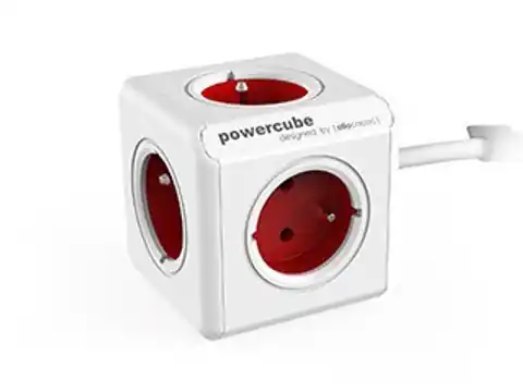 ⁨Przedłużacz allocacoc PowerCube Extended 2300RD/FREXPC (1,5m; kolor czerwony)⁩ w sklepie Wasserman.eu