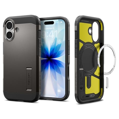 ⁨Spigen Tough Armor T Mag MagSafe - Etui do iPhone 17 (Gunmetal)⁩ w sklepie Wasserman.eu