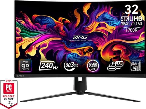 ⁨Monitor MSI 321CURX QD-OLED (31.5" /IPS /240Hz /3840 x 2160 /Czarny)⁩ w sklepie Wasserman.eu