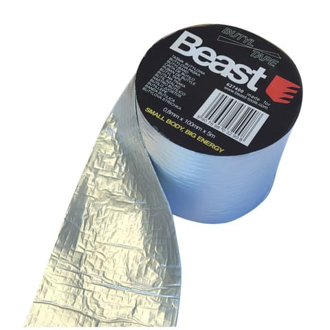 ⁨Taśma naprawcza Butylowa 10cm x 5m 0.8mm srebrna⁩ w sklepie Wasserman.eu