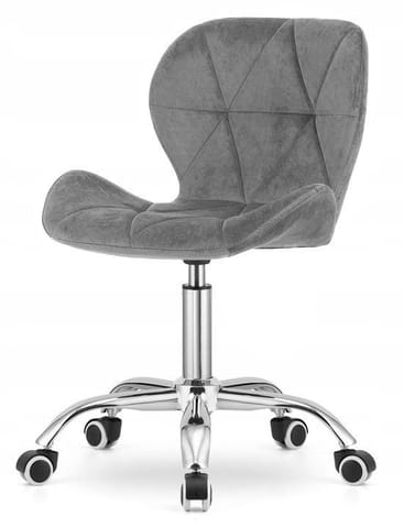 ⁨Krzesło obrotowe VASTO OFFICE VELVET DARK GREY⁩ w sklepie Wasserman.eu