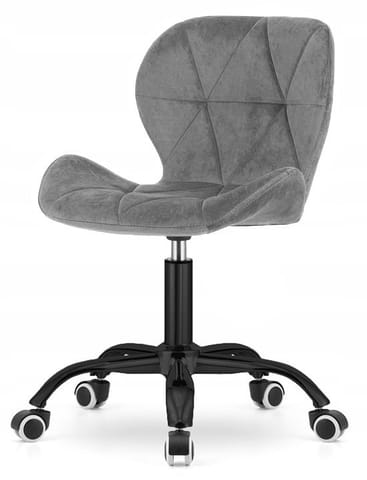 ⁨Krzesło obrotowe VASTO OFFICE VELVET DARK GREY SMOKE⁩ w sklepie Wasserman.eu