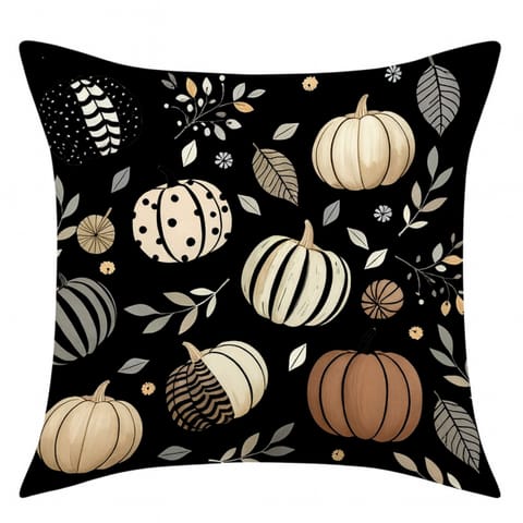 ⁨Poszewka na poduszkę 45x45cm piękny druk jesień, dynie - POD242⁩ w sklepie Wasserman.eu