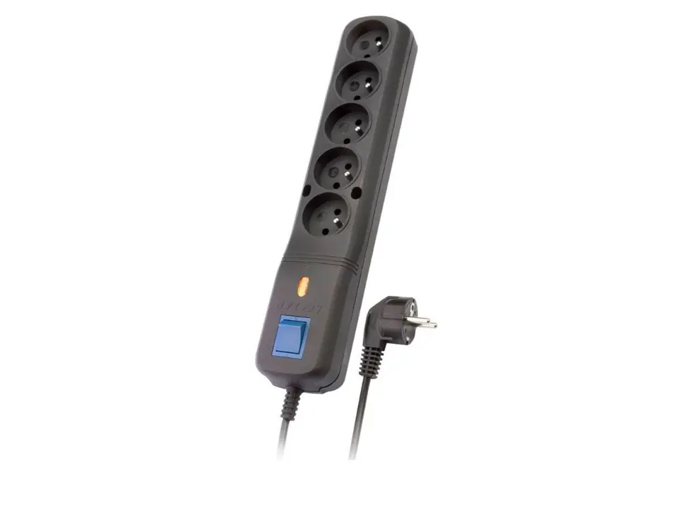 ⁨Power strip Lestar LV-530W 5W black 3M⁩ at Wasserman.eu