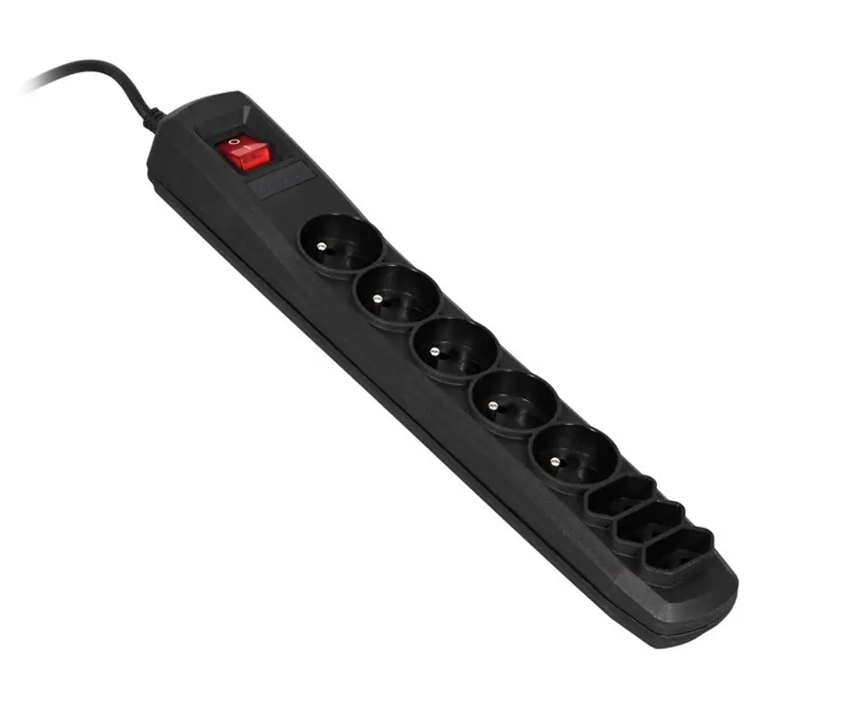 ⁨Activejet APN-8G/1,5M-BK power strip with cord⁩ at Wasserman.eu