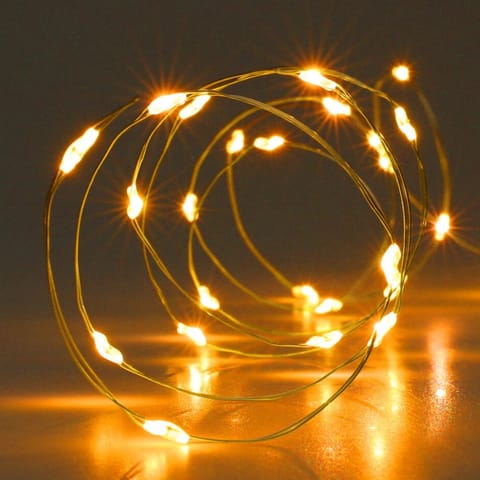 ⁨LAMPKI DRUCIKI NA BATERIE GIRLANDA 100 LED SUPER CIEPŁY BIAŁY⁩ w sklepie Wasserman.eu