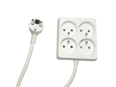 ⁨MicroConnect 4-way Power Strip Square⁩ w sklepie Wasserman.eu