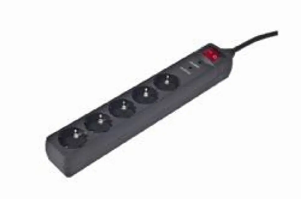 ⁨EnerGenie SPG5-C-15 surge protector Black 5 AC outlet(s) 250 V 4.5 m⁩ at Wasserman.eu