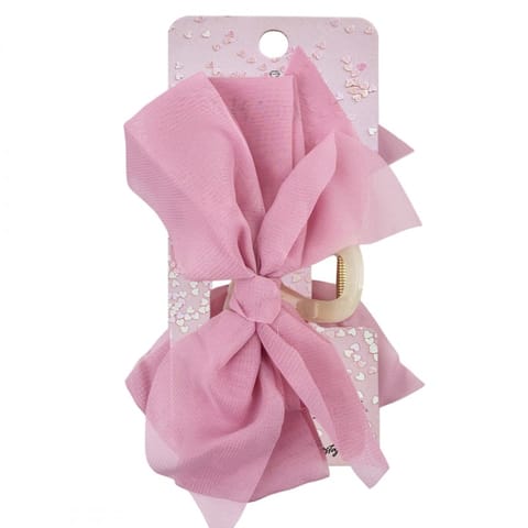 ⁨Duża kokarda tiulowa, spinka do włosów, klamra SP303R⁩ w sklepie Wasserman.eu