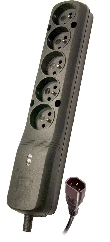 ⁨LESTAR LZ- 530 BW G-A K.:CZ 1,5M IEC320 power extension 1.5 m 5 AC outlet(s) Indoor Black⁩ at Wasserman.eu