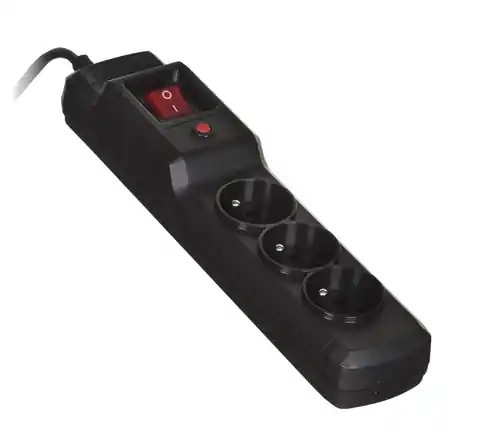 ⁨Activejet COMBO 3GN 5M black power strip with cord⁩ at Wasserman.eu