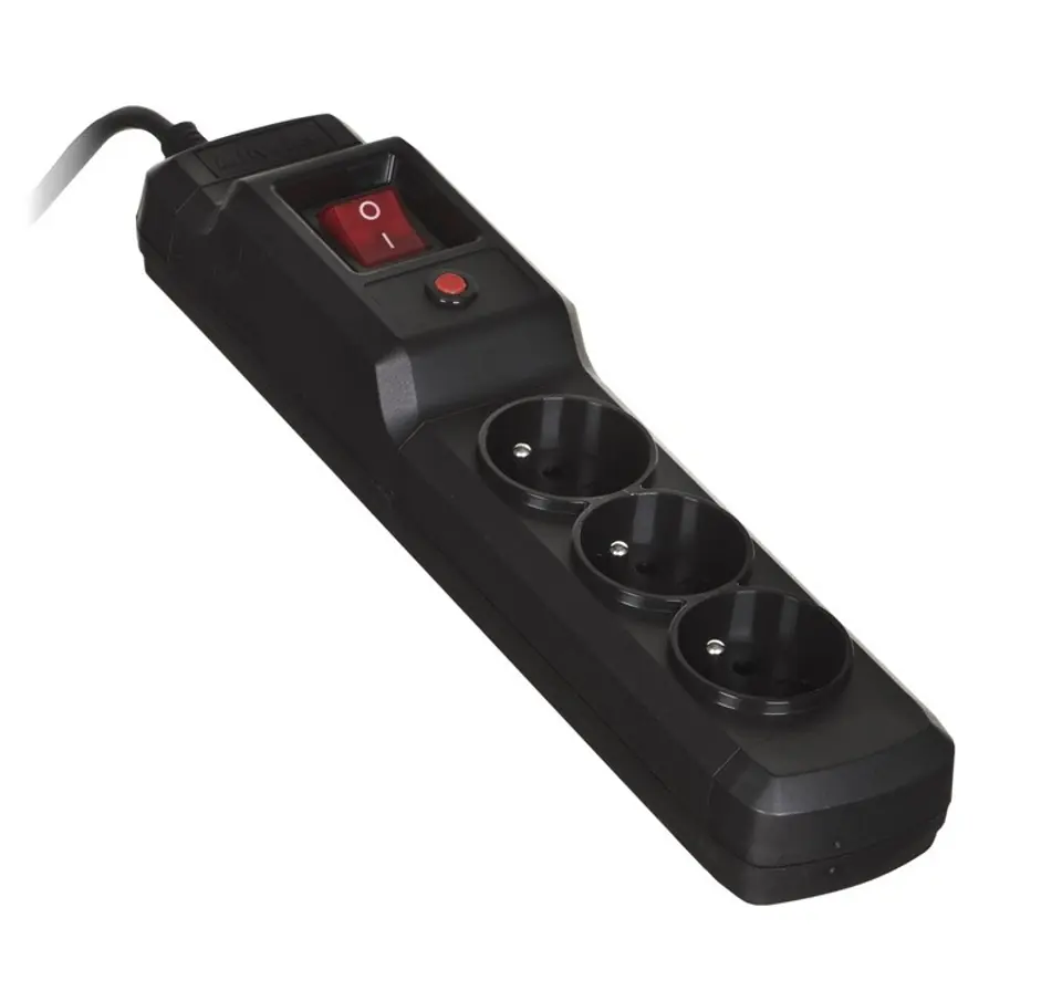 ⁨Activejet COMBO 3GN 1,5M black power strip with cord⁩ at Wasserman.eu