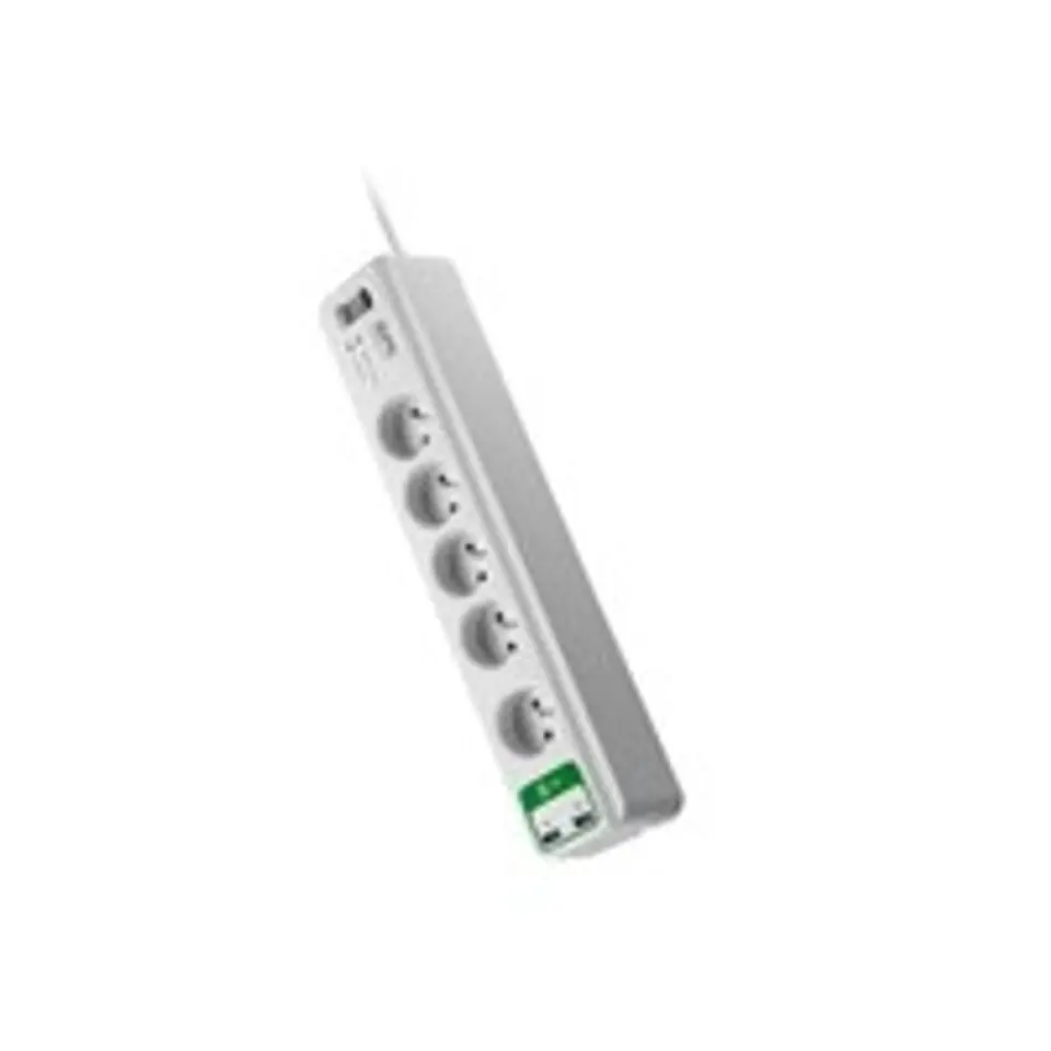 ⁨APC PM5U-FR surge protector White 5 AC outlet(s) 230 V 1.83 m⁩ at Wasserman.eu