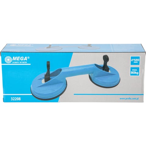 ⁨UCHWYT - PRZYSSAWKA DO SZYB 2*120MM, UDŹWIG 80KG⁩ w sklepie Wasserman.eu