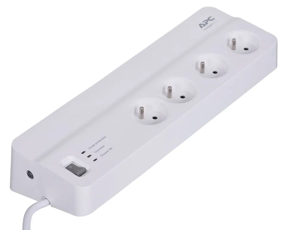 ⁨APC PM8-FR surge protector White 8 AC outlet(s) 230 V 2 m⁩ at Wasserman.eu