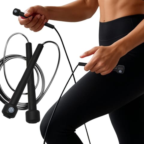 ⁨SKAKANKA SZYBKOŚCIOWA PVC 285CM CZARNA ENERO FIT⁩ w sklepie Wasserman.eu