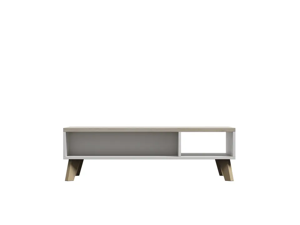 ⁨Cama LOTTA 110 coffe table white/sonoma oak⁩ at Wasserman.eu